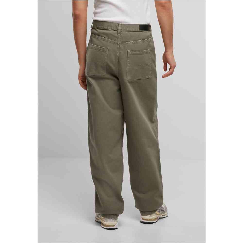 Urban Classics - 90's Jeans Pantalon coupe standard - Olive verte